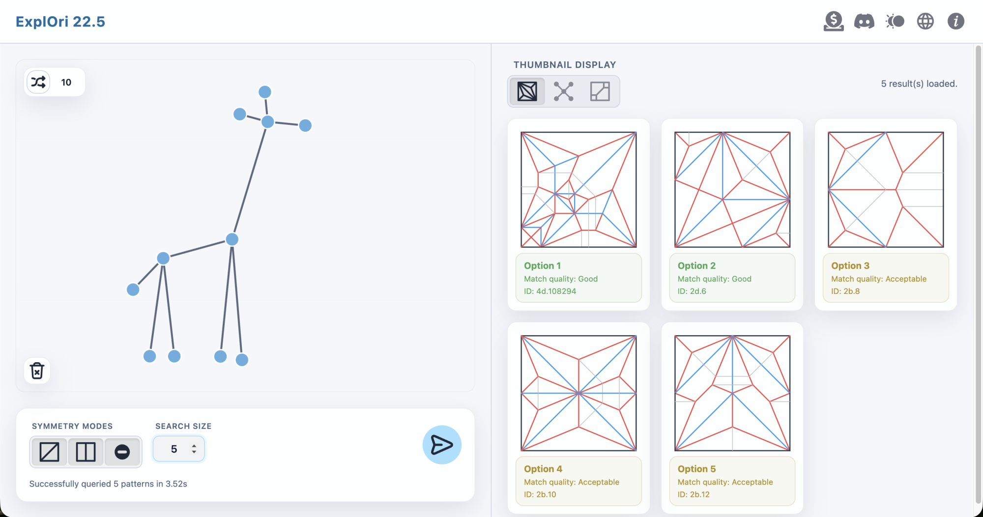 Screen shot of ExplOri 22.5